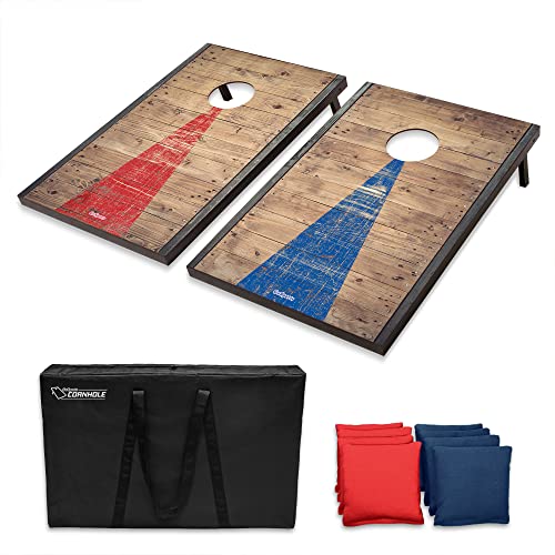GoSports Cornhole Set with Bean Bags and Travel Case