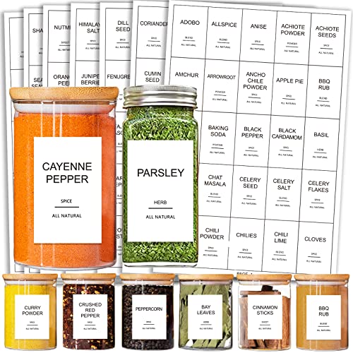 GPOVVIMX 191 Spice Jar Labels