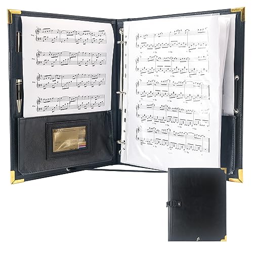 GraduatePro Black Sheet Music Choir Folder with 3 Rings and 10 Pockets
