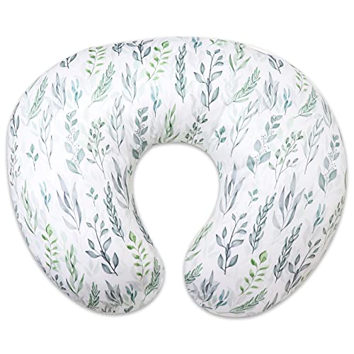 Green Leaf Nursing Pillow Cover