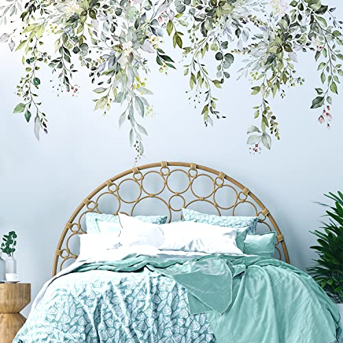Green Plants Leaves Wall Decals