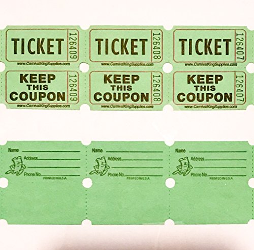 Green Raffle Tickets