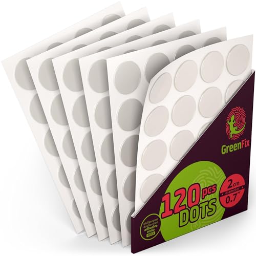 GreenFix Double Sided Sticky Dots - Removable and Non-Marking - 120PCs