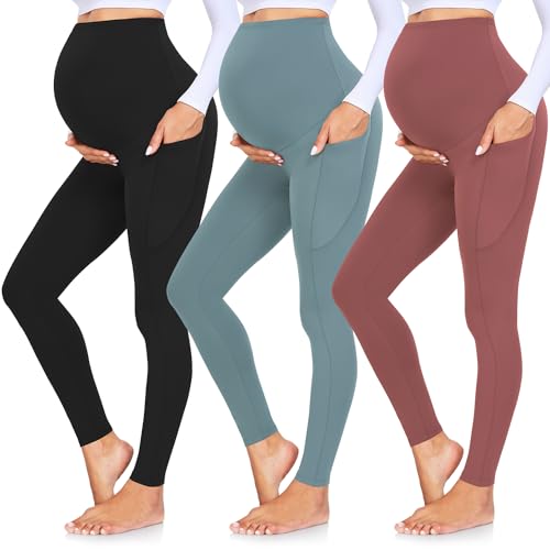 GROTEEN Maternity Leggings with Pockets