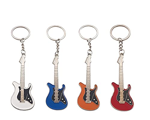 Guitar Model Keychain Pack of 4
