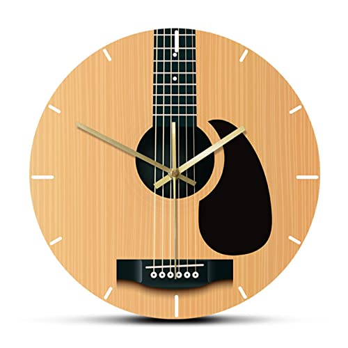 Guitar Wall Clock for Living Room Decor