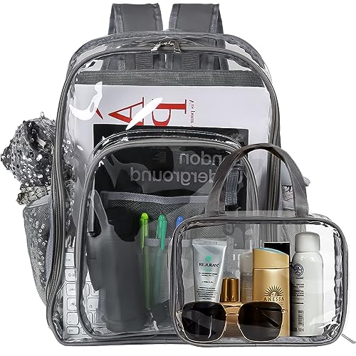 Heavy Duty Transparent Backpack Set