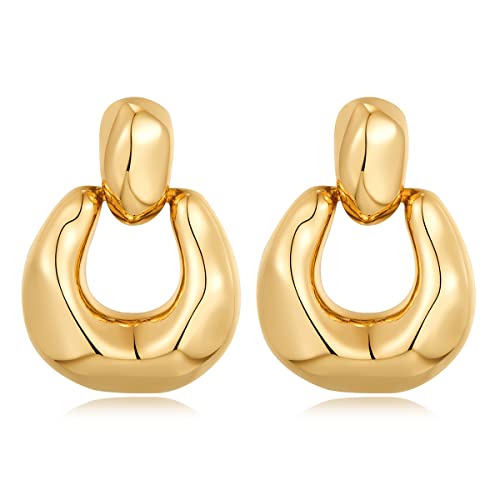 HESSAWELL Gold Dangle Earrings