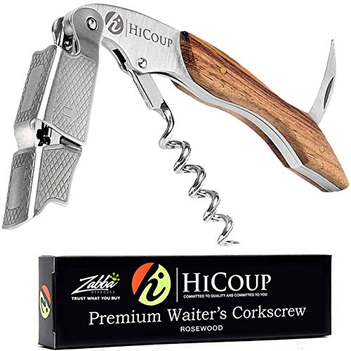 HiCoup Professional Corkscrew & Foil Cutter - Classic Rosewood
