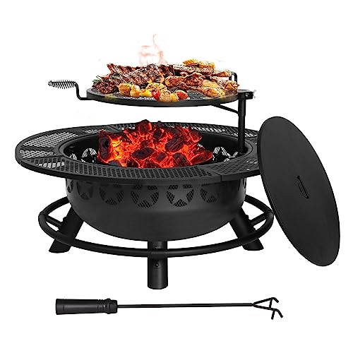 Hykolity Outdoor BBQ Grill Firepit