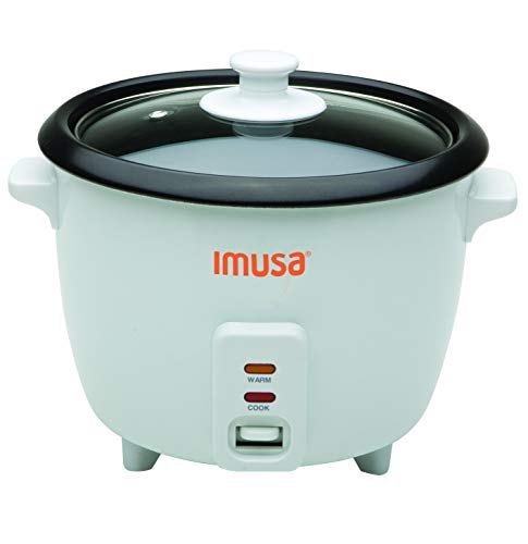 IMUSA USA Electric NonStick Rice Cooker 5-Cup/10-Cup White
