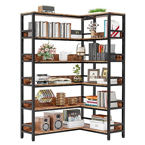 Industrial Bookshelves with Baffles Etagere Shelf