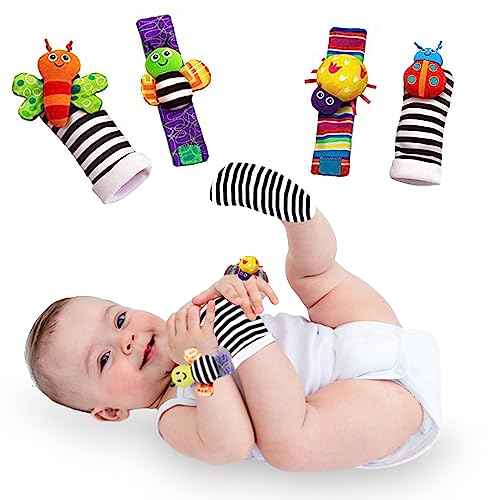 Infant Rattle Socks & Wrist Rattles - New Baby Gift