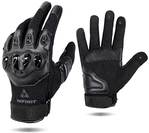 INFINIT Men's Touchscreen Motorcycle Gloves for Multiple Activities