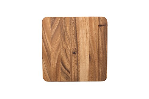 Ironwood Gourmet Square Cutting Board, Acacia Wood 0.5 x 9 x 9 inches