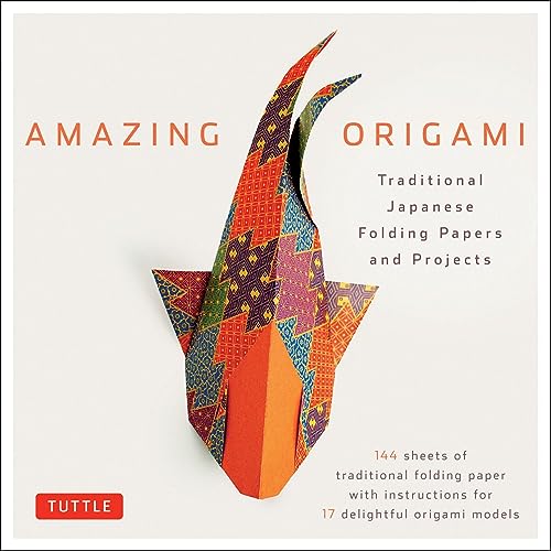 Japanese Origami Kit with Book and Papers