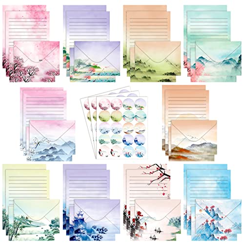 Japanese Watercolor Stationery Set
