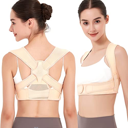 JMPOSE Adjustable Breathable Posture Corrector for Back and Shoulder Pain Relief