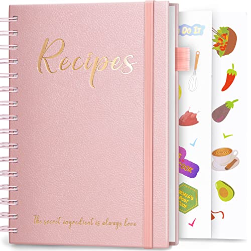 JUBTIC Recipe Book - Write in Your Own Recipes