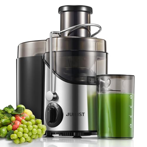Juilist 3 Wide Mouth Juicer Extractor: Powerful 800W, 3-Speed, Easy to Clean