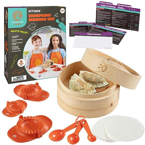 Junior Dumpling Making Set- Real Kids Cookware with Recipes