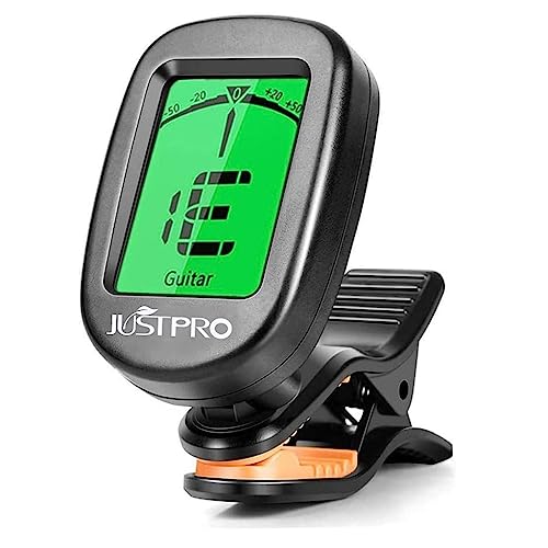 JUSTPRO Clip-On Chromatic Guitar Tuner for Multiple Instruments