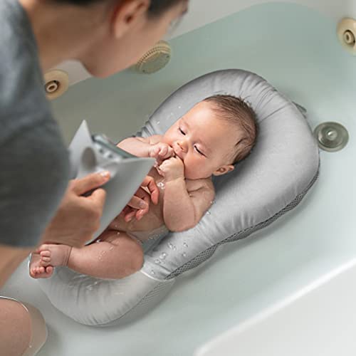 KAKIBLIN Baby Bath Cushion Soft Anti-Slip Pad, Grey