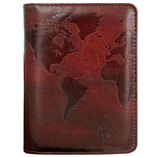 Kandouren Leather RFID Passport Holder Cover for Travel