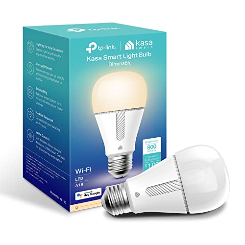 Kasa Smart Light Bulb KL110: Alexa & Google Compatible, Dimmable Soft White, 9W