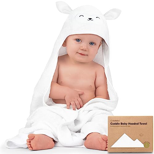 KeaBabies Baby Bamboo Hooded Towel