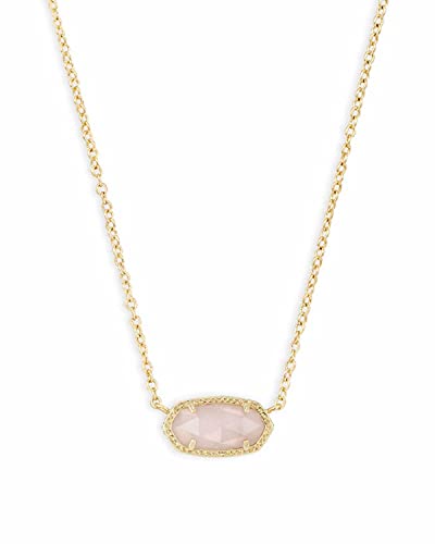 Kendra Scott Gold-Plated Rose Quartz Pendant Necklace