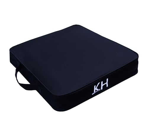 KIMI HOUSE Black Chair Cushion for Indoor & Outdoor Use