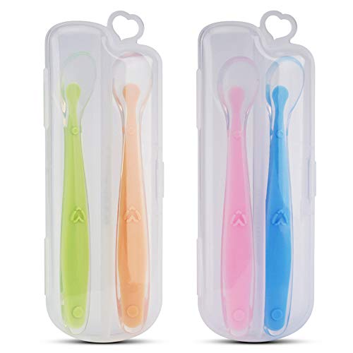 Kirecoo 4 Pack Baby Spoons