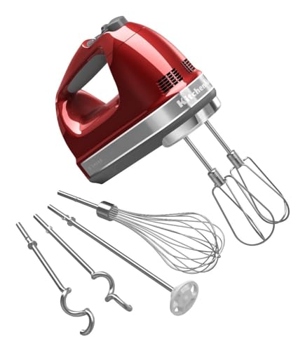 KitchAid 9-Speed Hand Mixer - Candy Apple Red