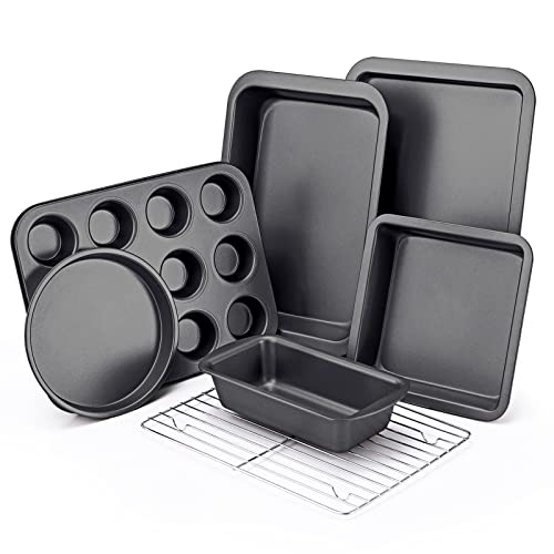KITESSENSU 7-Piece Nonstick Bakeware Sets