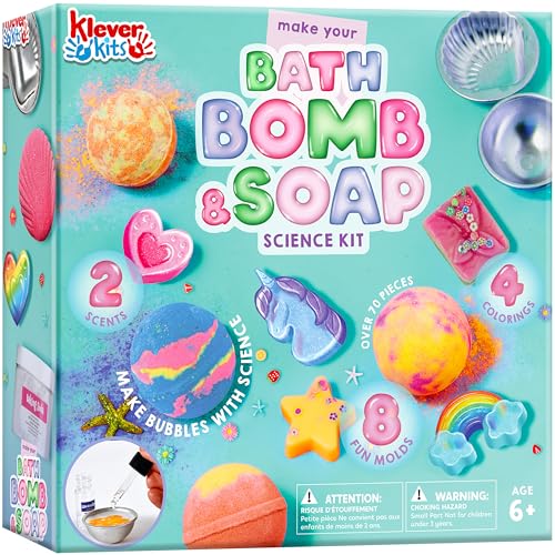 Klever Kits Bath Bomb & Soap Making Kit for Kids