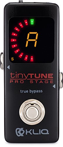 KLIQ TinyTune Pro Guitar/Bass Pedal with True Bypass & Pitch Calibration