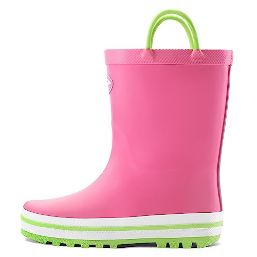 KomForme RNG031- Kids Rain Boots, Pink, 6M