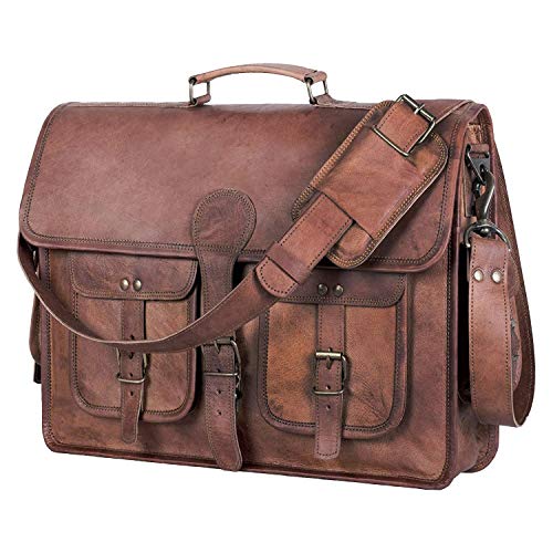 KPL 18' Leather Laptop Messenger Bag