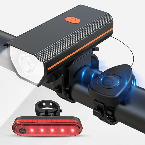 KUNHAK Rechargeable Bike Lights: Bright Night Riding Accessories