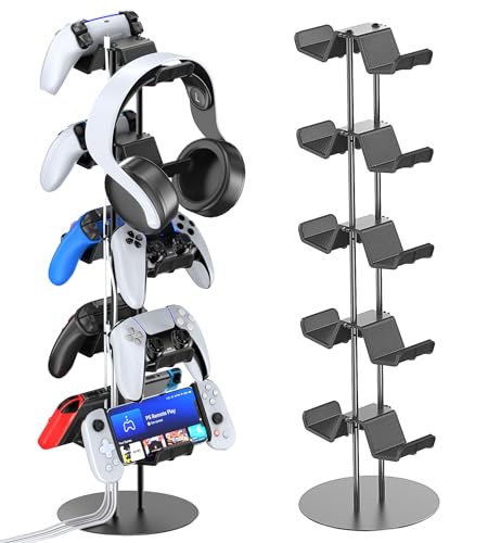 Kytok 5-Tier Controller Stand with Cable Organizer for Desk
