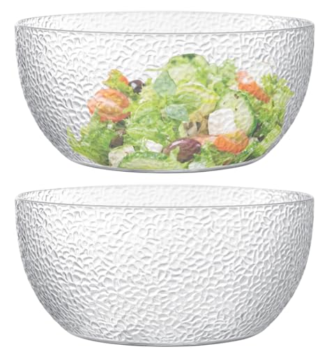Large Acrylic Salad Bowls Set