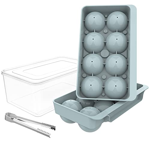 Large Ice Cube Tray Set with Bin & Tong