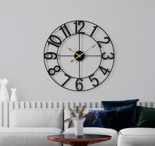 Large Wall Clock for Living Room Decor