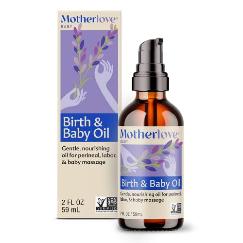 Lavender-Infused Motherlove Baby Oil for Perineal, Labor & Massage