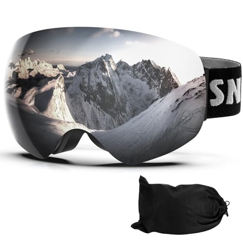 LAVOLLY Adult Snow Goggles - UV Protection Anti-Fog for Skiing