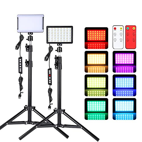 LED Video Light RGB Photography Kit (2 Pack)