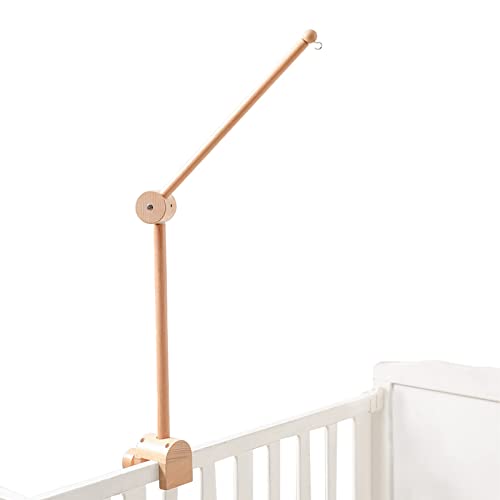 Let's Make Wooden Baby Crib Mobile Arm - Height Adjustable Nursery Decor