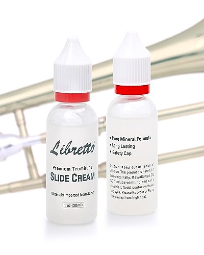 Libretto Trombone Slide Cream: 2-Pack Long-Lasting Lubricant