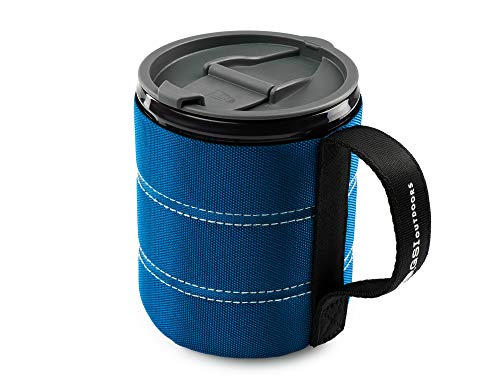 Lightweight Insulated Backpacker Mug for Camping, Blue, 17 fl oz